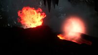 A group of Lava Geysers