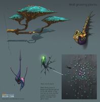 Plants cliff.jpg (244 KB) Wall Growing Plants - by Pavel Goloviy