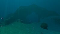 The large bridge formation above the Cache cave