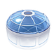 Multipurpose Room Glass Dome Icon