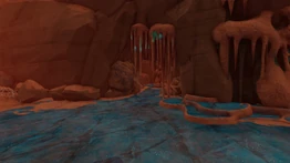 Пещера с яйцами голубого тристворника.