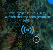 Signal einer fremden Rettungskapsel im Spiel