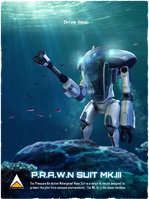 Prawn Suit Poster - Sea Full Image.