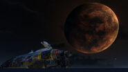 Planet 4546Bs nähergelegene Mond