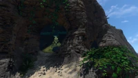 The entrance to the cave system