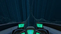 Sonar lighting up the seabed in Underwater Islands biome