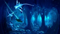 ArcticZone UnderwaterCaves WIP03B.jpg (3.21 MB) Concept art for an unspecified area within the Arctic - by Pat Presley