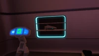 The Aurora Miniature on the Wall Shelf in the Aurora.