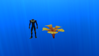 Size comparison with the player