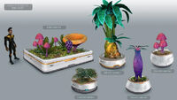 Art conceptuel des Pots de fleurs