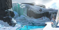 Cascades de la rivière gelée de Pavel Goloviy