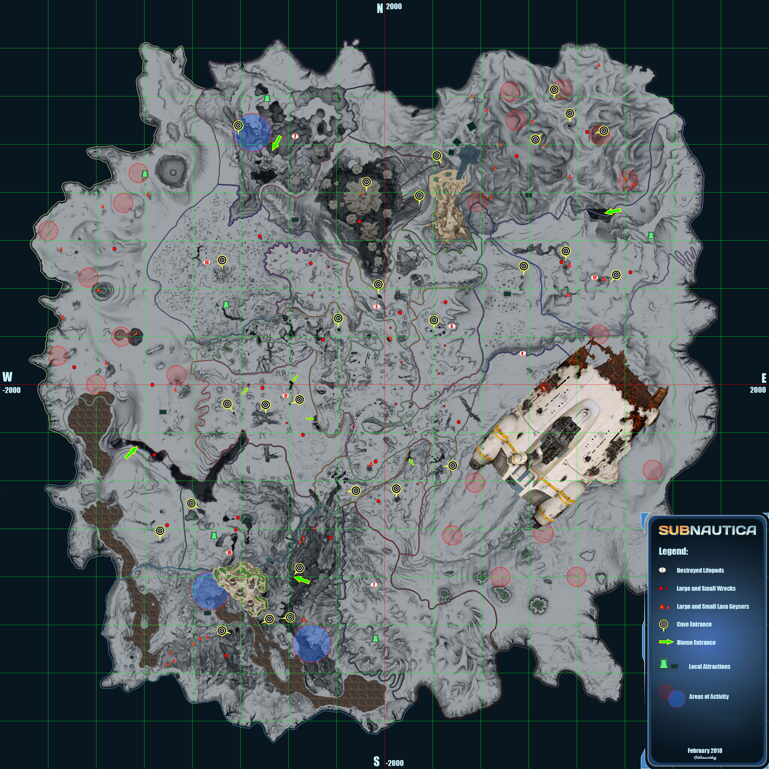 Crater Map Subnautica Wiki Fandom