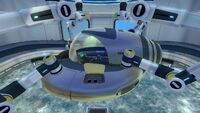 Seamoth upgrade panel, where Upgrade Modules can be placed.