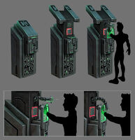 Quarantine Enforcement Platform deactivation terminal Concept Art - by unknown artist