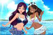 Jolien along with Ramona in Anime Summer Twins on Rinmaru Games.