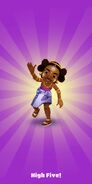 Getting a Top Run with Aina in her Daisy Outfit