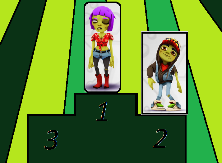 Subway surfers Mexico Halloween - scarlett VS Manny ZOMBIE JAKE Zoe MIKE  Character Chinese version 