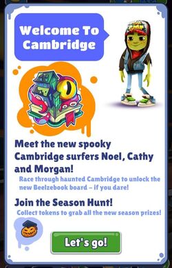 Subway Surfers World Tour: Cambridge, Subway Surfers Wiki