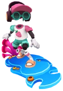 Frutti surfing on Coral