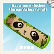 Have you unlocked the panda board?