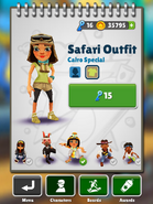 Purchasing Jasmine's Safari Outfit