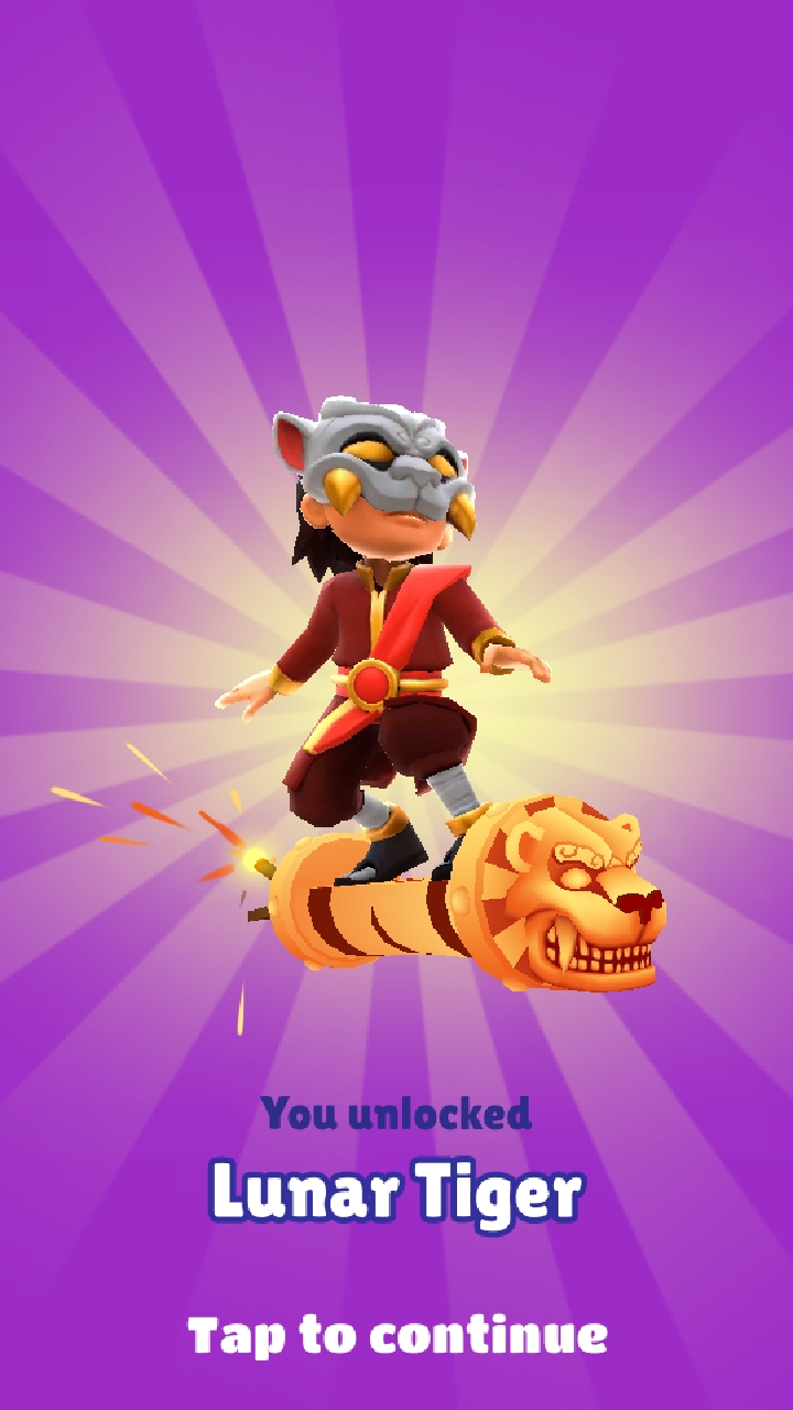 Subway Surfers Hawaii – Darryl Vs Lunar Tiger Board 