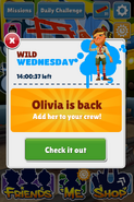 Olivia's reappearance
