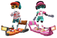 Tutti on Retro Orange and Frutti on Neo-Seoul with Rivals Duo 2 Bundle pose
