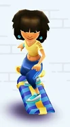 Mina surfing on the 9th Birthday