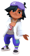 Stevie event pose