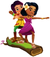 Jolien and Noon on Spring with Plant Pals Bundle pose