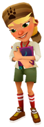 Olivia with Morgan's pose