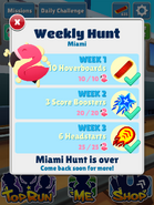 Completing the Miami 2017 Weekly Hunt