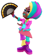 Berta with Rosa's pose