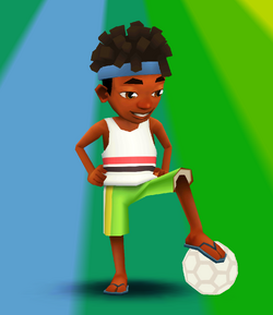 Curiosidade: Existe um personagem de Subway Surfers que representa a cidade  de São Paulo chamado Edison, esse personagem usa uma camisa do Tricolor  Paulista : r/futebol