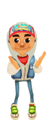 Jak not in a cardboard cut out and clapping angle 2