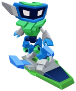 Captain Flash surfing on Flash Jet