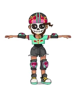 The Derby Macabre Outfit was initially planned to be for Rosa, but it was a Olivia's Outfit for unknown reasons.