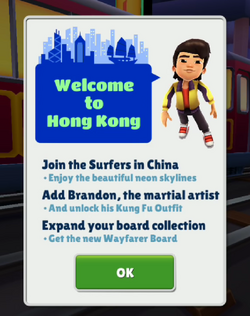 Hong Kong, Subway Surfers World Tour 2018