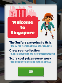 Subway Surfers World Tour: Singapore 2017, Subway Surfers Wiki