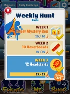 All the prizes of the Weekly Hunt