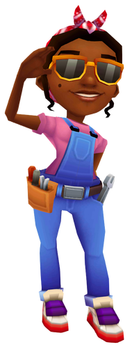 THIS AFRO-CUBAN GIRL IS A SUBWAY SURFERS MECHANIC WITH A TOOL BELT  FEATURING 'RAMONA