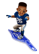 Saquon riding Barkley