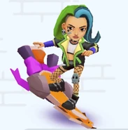 SkyeonFoxTrail.jpg (92 KB) Skye surfing on Fox Trail