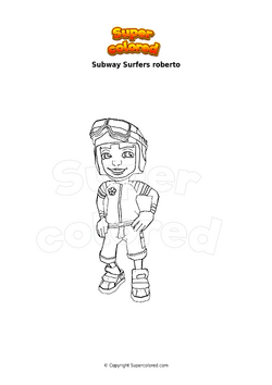 Coloring page Subway Surfers vb boardflip 