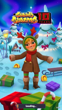 Subway Surfers na Cidade do Metrô de Natal 2022 com Personagens Elfos 