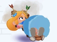 Piper surfing on Risky Ride