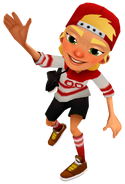 Olivia in her Skate Outfit in Top Run pose