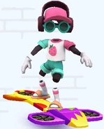 Frutti surfing on Splash