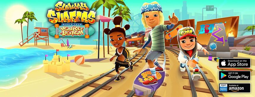 SUBWAY SURFERS GAMEPLAY FULLSCREEN - VENICE BEACH - PRINCE K AND